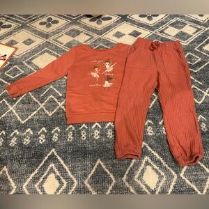 KIDS BALLERINA ORANGE MATCHING SET